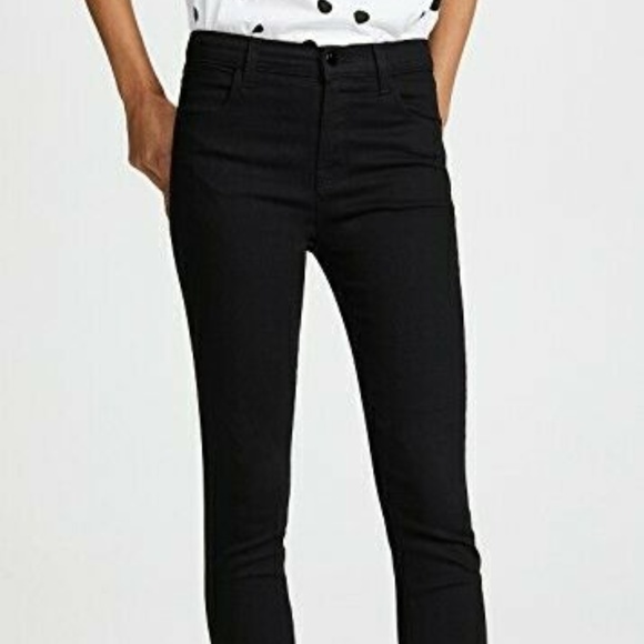 J Brand Scarlett Seven Eights Black Skinny Jeans - Picture 3 of 8